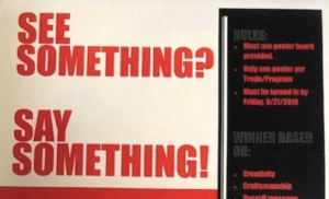 See Something, Say Something Poster Contest