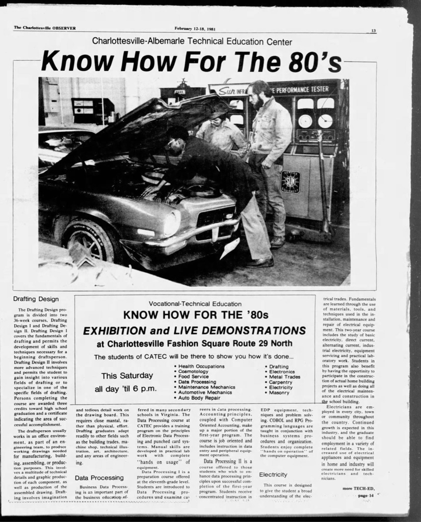 1981 Newspaper Ad